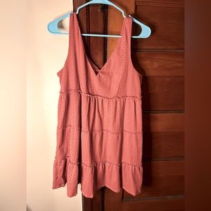 Rust/Pink Eyelet Dress